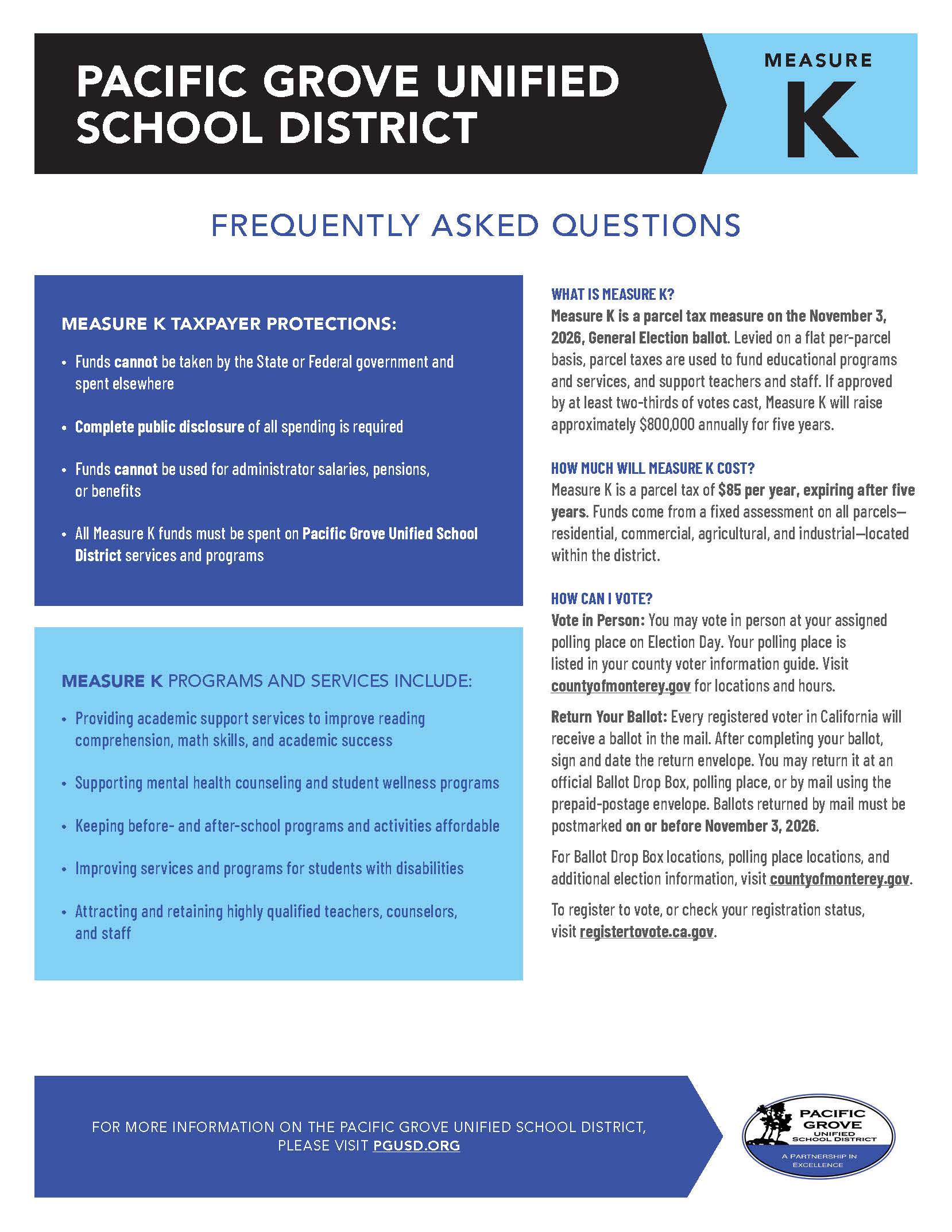 Parcel Tax FAQ